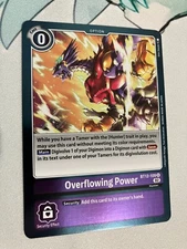 Overflowing Power BT12-109 R Digimon CCG | Across Time Near Mint English