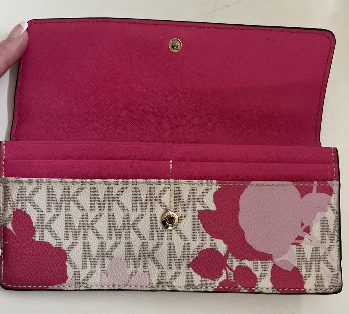 Michael Kors Pa-1711 S18 Mk Signature Floral Pattern Long