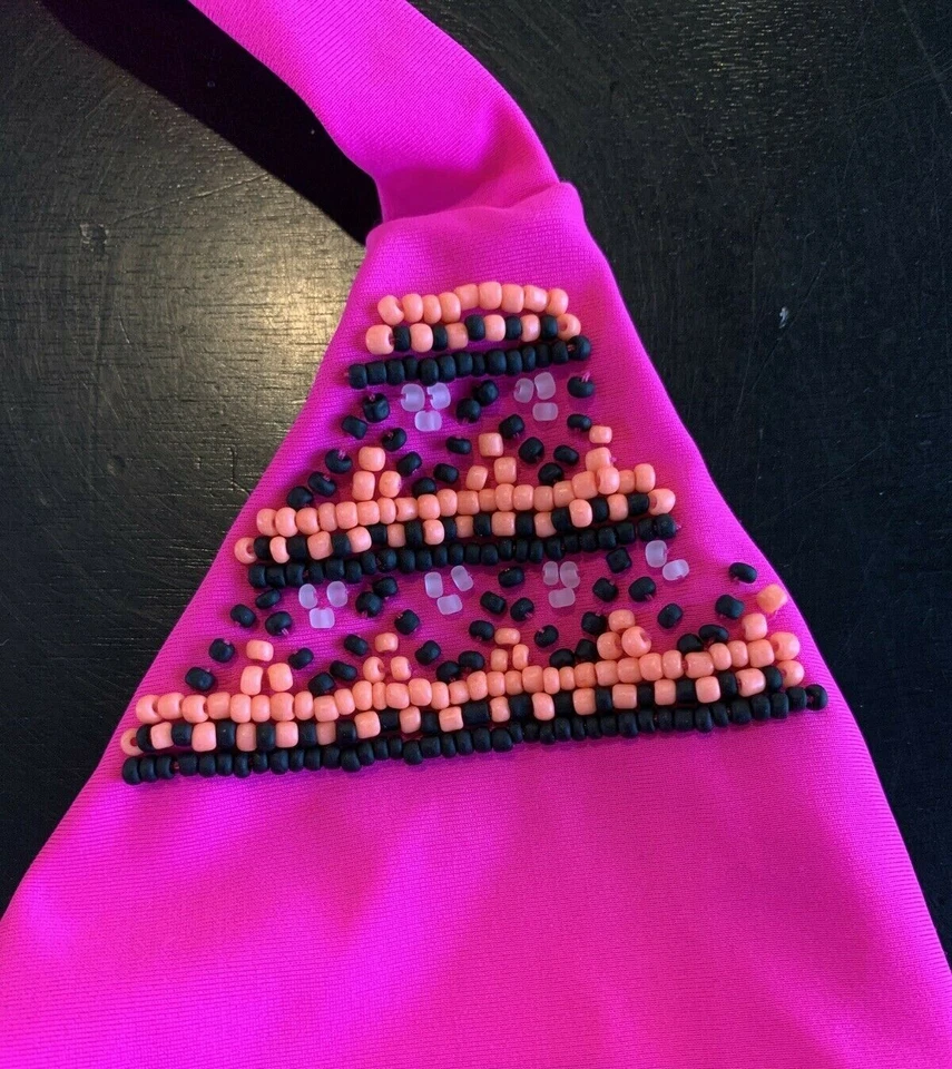 Seafolly Niñas Talla 14 Conjunto Bikini Cuentas Rosa-NUEVO SIN ETIQUETAS Foto 3 de 4