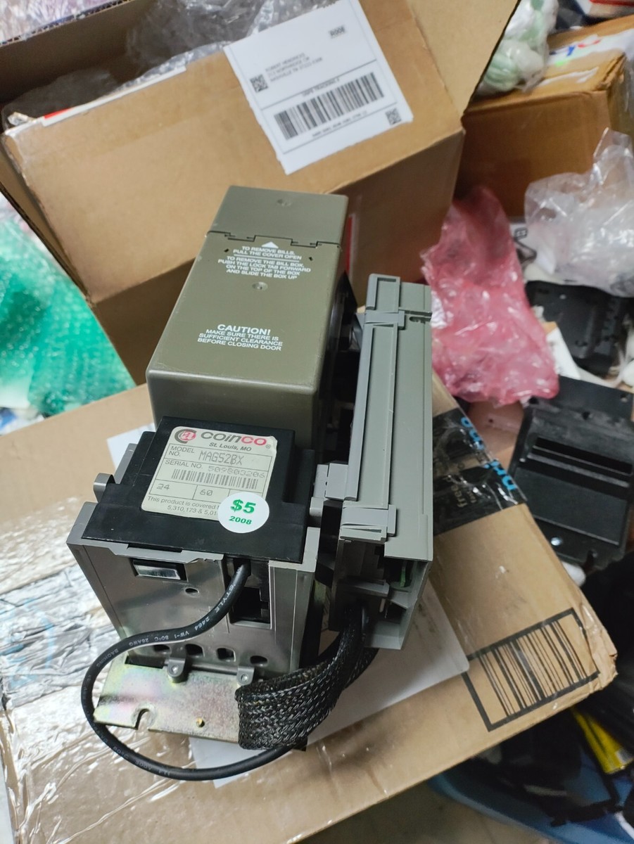 1 coinco mag 52bx 24v bill ACCEPTOR 1&amp;5 only dollar bills | eBay