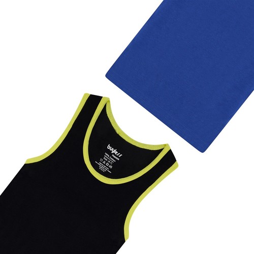 Buyless Fashion Boys Scoop Neck Tagless Undershirts Soft Cotton Tank (12 Pack) - Picture 5 of 56