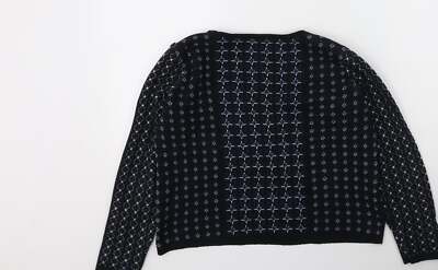 George Damen blau Rundhals Acrylmischung Pullover Größe 8
