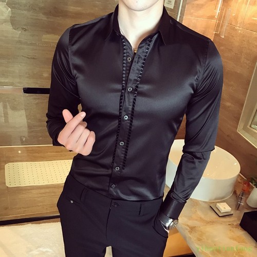 Men Formal Dress Shirt SlimFit Long 
