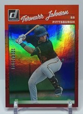 2023 Donruss Baseball #247 Termarr Johnson Retro Variation Base Holo Red /2023