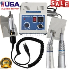 Dental Lab Marathon Micro Motor 35K rpm /Straight /Contra Angle Handpiece USA