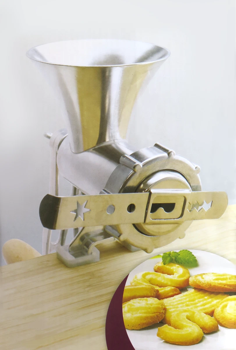 Desk Mounted Manual Meat/Vegetable Mincer Grinder, Biscuit Machine