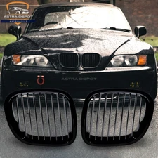 Gloss Black Front Hood Kidney Grill for 1995-2002 BMW Z3 3.0i Roadster 2.8 Coupe