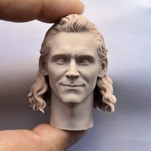 Unpainted 1/6 Male Customized Loki Odison Head Carved Model 12in Action Figure - Picture 6 of 6
