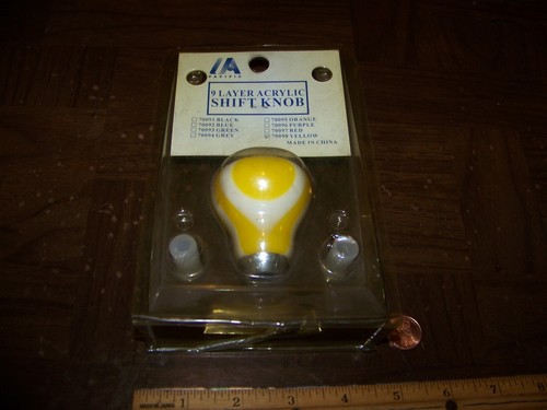 Gear Shift Knob "9 Layer Acrylic" United Pacific (Older Packaging) Yellow - Bild 2 von 3