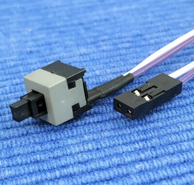  Computer PC Reset SW Taster Power Ein Aus Taste Knopfschalter ATX Kabel 2-polig