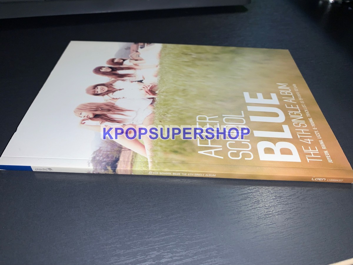 After School 4th Single Album Blue CD Photobook No Postcard Great