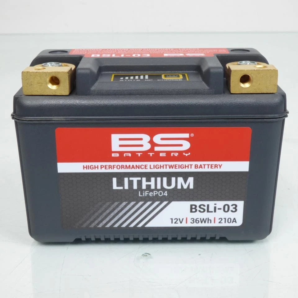 Batterie Lithium BS Battery pour Moto Honda 500 Cb N/S 1997 à 1998 BSLi-03 / - Photo 2/2