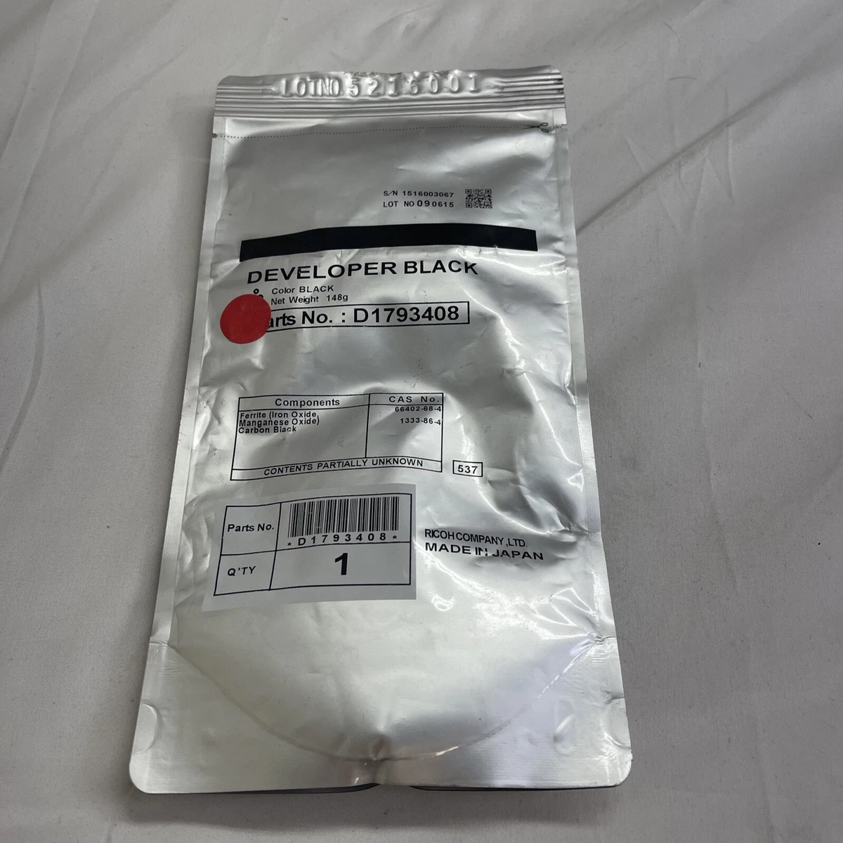Genuine OEM Ricoh D179-3408 D1793408 Black Developer Pro 8100 Pro 