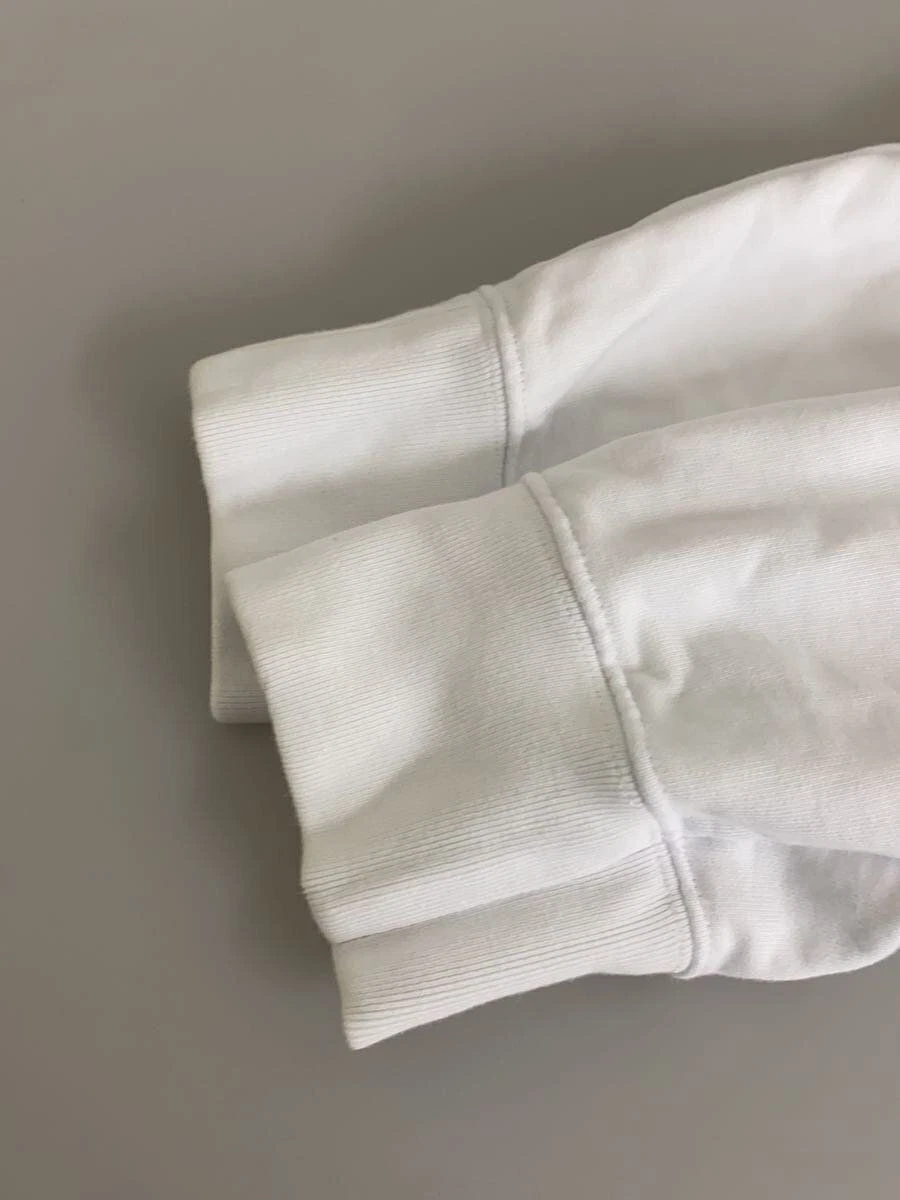 Felpa con cappuccio Maison Margiela 22AW calendario logo ricamato L cotone bianco usata