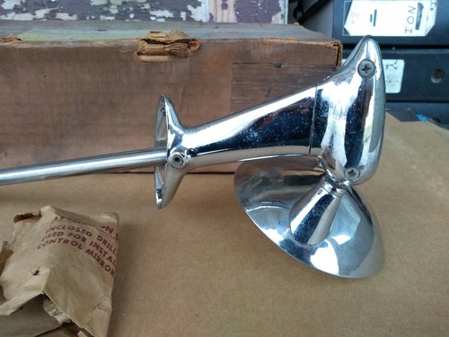 GM NOS 1953 1954 Chevrolet Bel Air 210 150 remote exterior rearview mirror rare - Picture 4 of 7