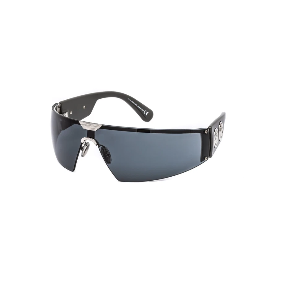 Roberto Cavalli RC1120 16A 灰色环绕太阳镜框 143-115 意大利 — 第 2/2 张图片