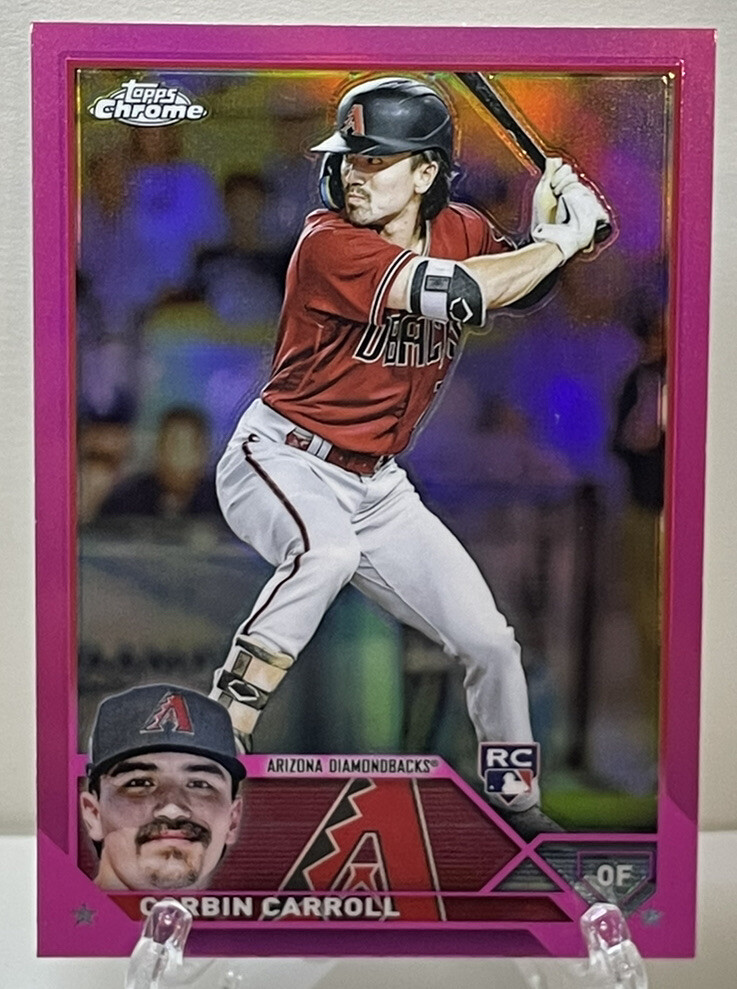 2023 Topps Chrome CORBIN CARROLL Pink Refractor RC #95