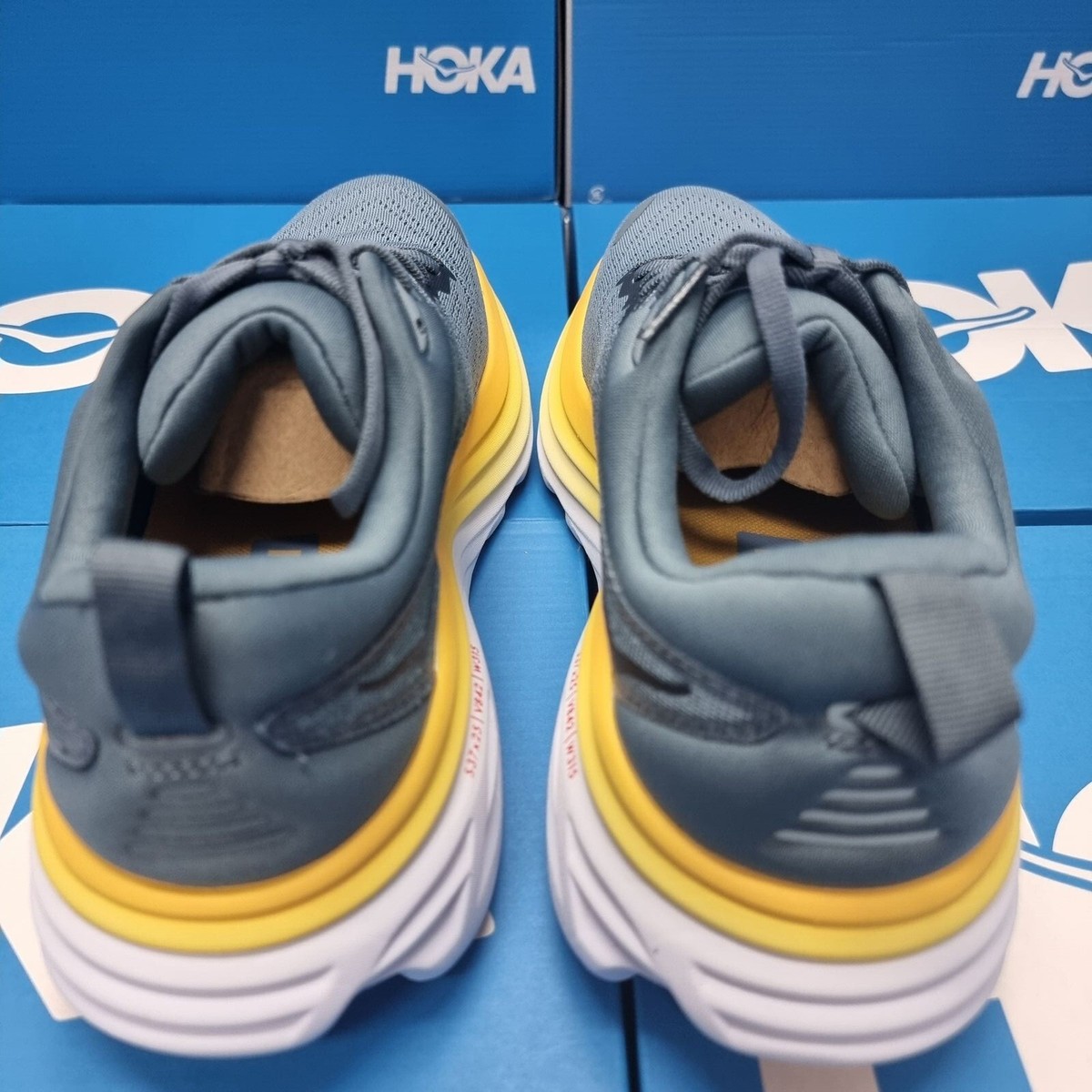 ポミ HOKA BONDI 8 TS CAGED CHARCOAL GREY/GREY SKIES – mita sneakers