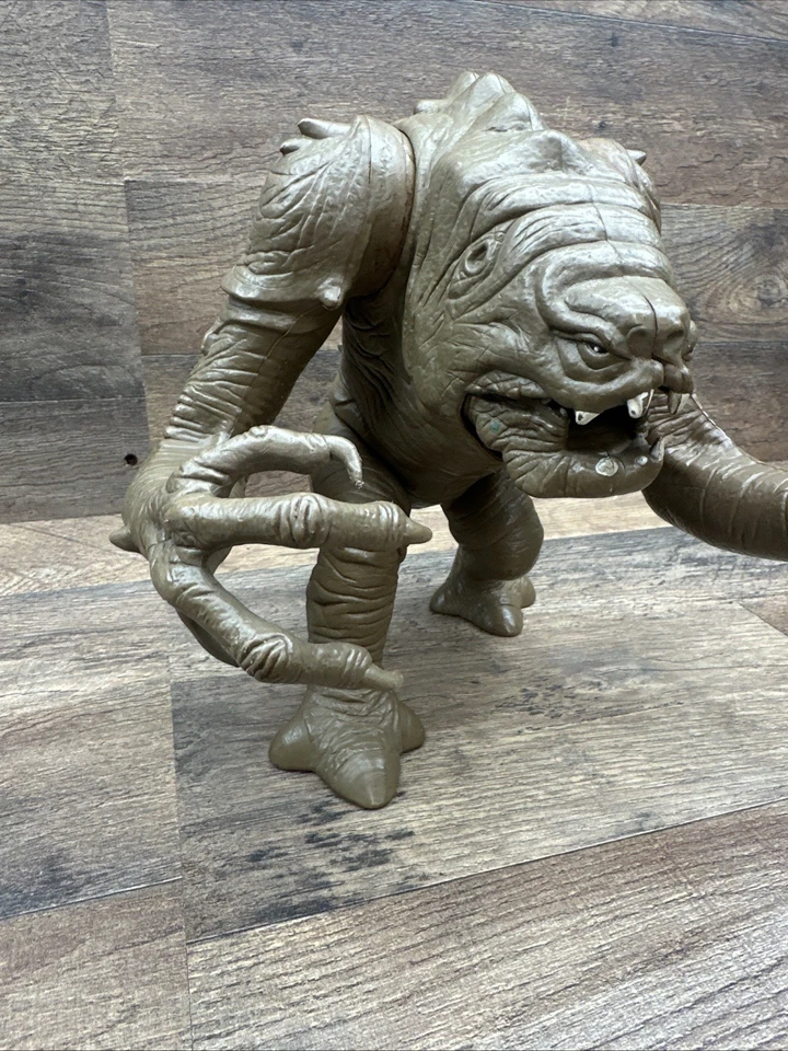 Boneco de ação vintage Kenner Star Wars Rancor ROTJ 1984 mandíbula funcional - Imagem 3 de 4