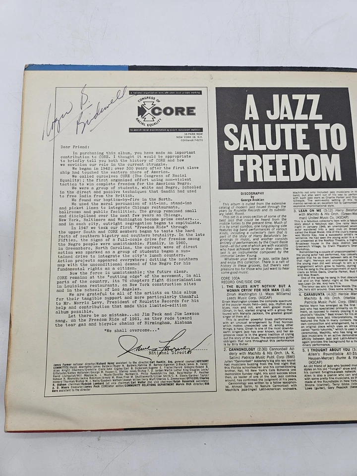 CORE~A Jazz Salute To Freedom 1961 RARE Orig 2 Disc LP Set *SIGNED* - Image 3 of 4