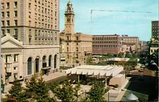 Vintage Canton Ohio South Plaza Market Avenue Postcard by Frank D. Kelley