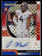2020 Panini Draft #180 Jordan Mack Red White and Blue Autographs AU,SN 3301A