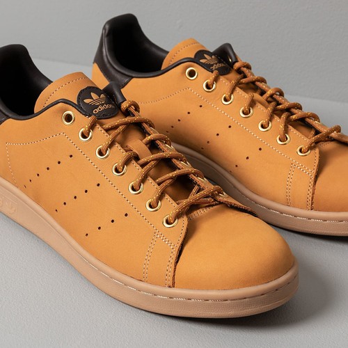 Adidas Stan Smith Baskets EG3075 Cuir Chaussures Originales Retro Bottes Braun - Picture 2 of 5