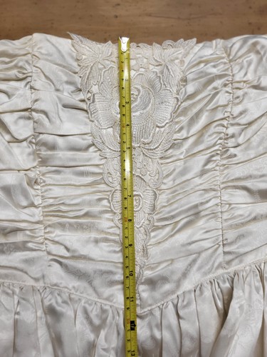 Vintage Gunne Sax Brautkleid Größe 11 elfenbeinfarben mit Mantel 3/4 Länge Brautjungfer - Bild 19 von 24
