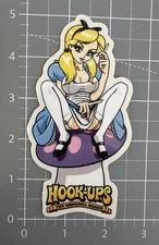 Hook Ups Sticker Rare Vintage Alice 