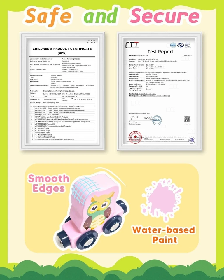 11 Pcs Magnetic Train Set Montessori Toys for 1 2 3 Years Old Toddlers Boys Girl - Image 3 of 4