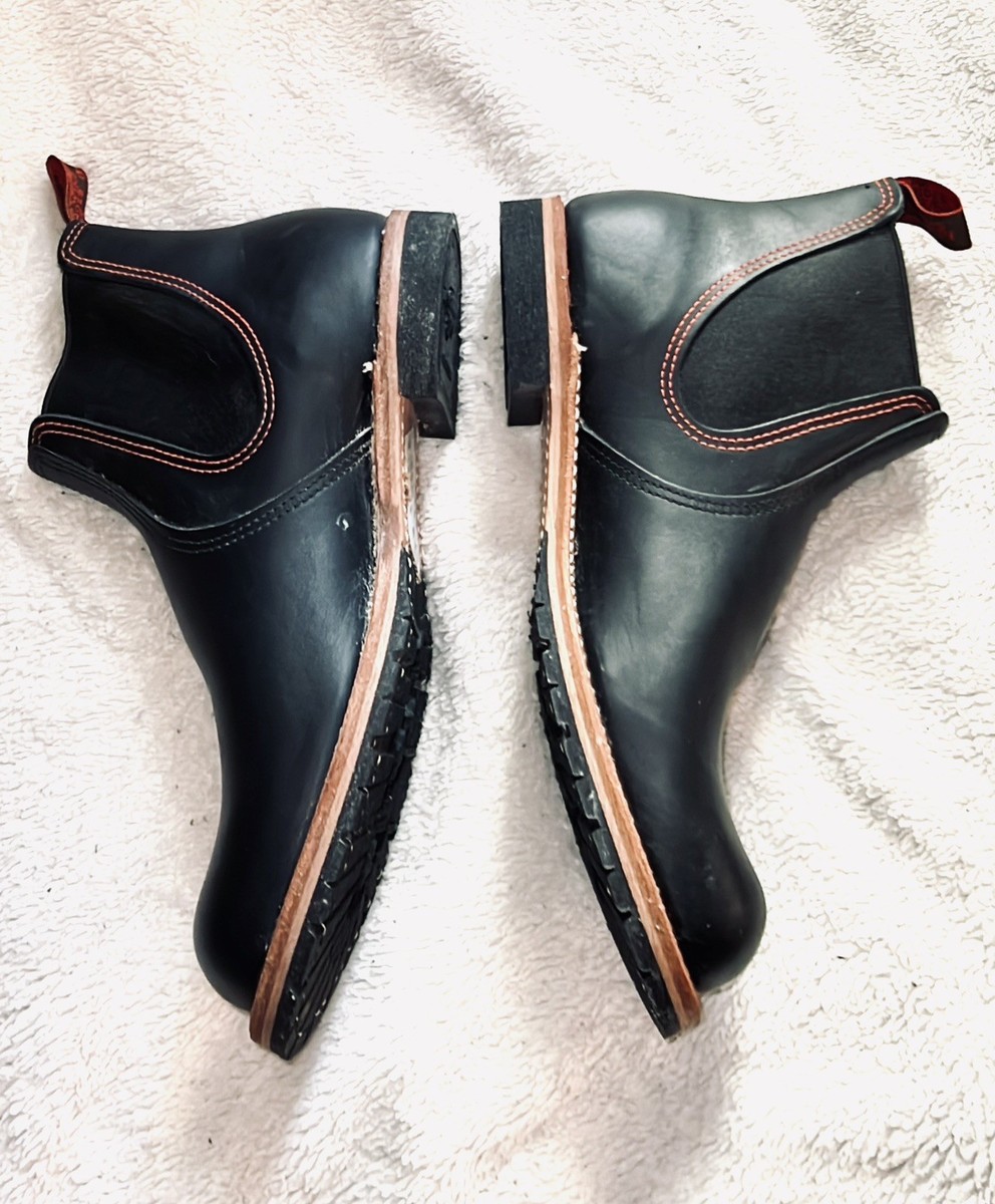 New Old Stock Red Wing 2918 Black Leather Side Gore Vibram SlipOn