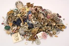 15 lb Lot *AS IS* Vintage / Antique Costume Jewelry Many Signed Necklaces Rings