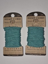 2-Pack 1mm Hemp Cord Mini Card Set Twine Yarn Thread Wrapping Macrame Crochet