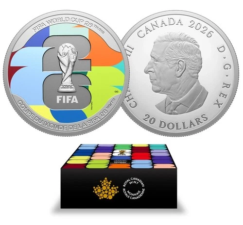 2026 Canada $20 FIFA World Cup: We are 26 - 1 oz Fine Silver Coin - RCM SOLD OUT