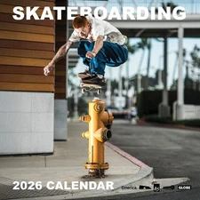 SKATEboarding 2026 Calendar (12 in x12 in Wall)