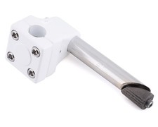 GT STYLE BMX HOLLOW BOLT 1 QUILL STEM WHITE