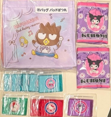 Sanrio Gacha Preis Lot Badtz-Maru Tasche Retro Tissue Case Kuromi Aufkleber