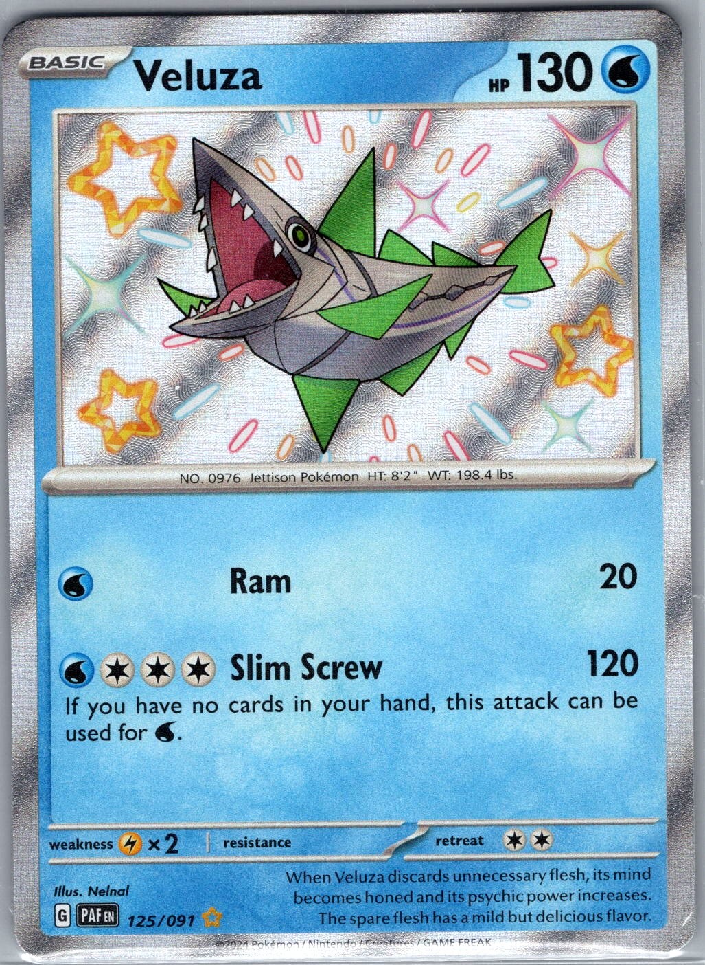 Veluza 125/091 SV: Paldean Fates - Pokemon Card - NM