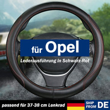 Für Opel Astra Crossland Corsa Auto Lenkradbezug Anti-Rutsch-Leder Oberleder