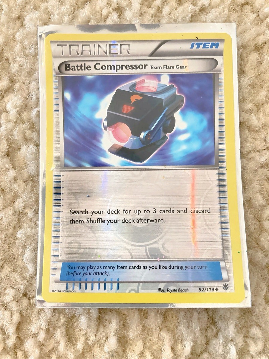 battle compressor pokemon card Pokémon Battle Compressor Phantom Forces Trainer Card 92/119 Reverse Holo