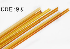 250g COE85 Brown Color Mixing Fusing Glass Hot Melt Glass Rod 40-50cm length