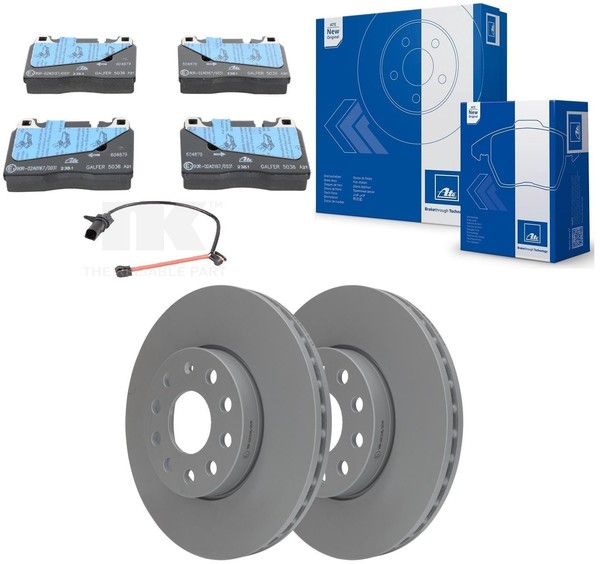 Ate Bremsscheiben 345Mm + BelÄGe Vorne FüR Audi A6 C7 4G + A7 4G-image