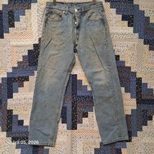 Vintage 1995 Levis 501 Made in USA Blue Jeans 32x30 Classic Straight Button Fly