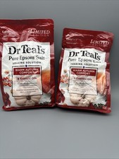 Lot Of. 2 Dr. Teal's Pure Epson Salt Warm Autumn Comfort Limited Edition 3lbs