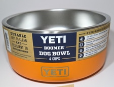 New YETI Boomer 4 Dog Bowl. King Crab Orange LIMITED EDITION. RARE