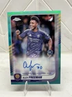 2025 Topps Chrome MLS Alex Freeman  RC Aqua Refractor Auto /199 - Orlando City