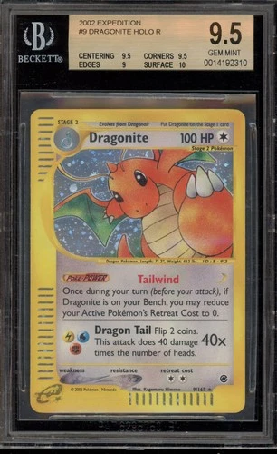 Pokemon Dragonite Expedition Holo Rare #9 BGS 9.5 Gem Mint