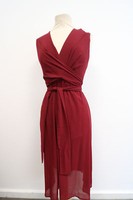 Tfnc London Damen Kleid Dress Lang Rot UK16 Gr. 44 Neu