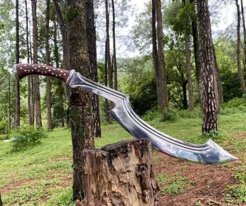 Épée égyptienne Khopesh lame acier carbone faite main personnalisée | Camping | 32 pouces