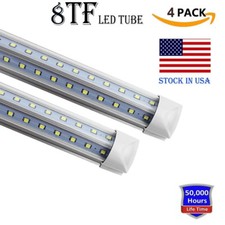 8FT LED Shop Light Fixture LED Tube Light 8 Foot T8 Linkable Shop Garage Light